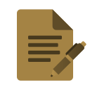 Notary and document services icon